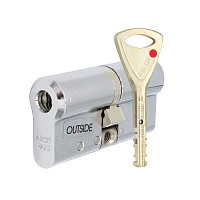 Циліндр ABLOY Protec2 118 (67H*51) (H - гартована сторона) хром полірований